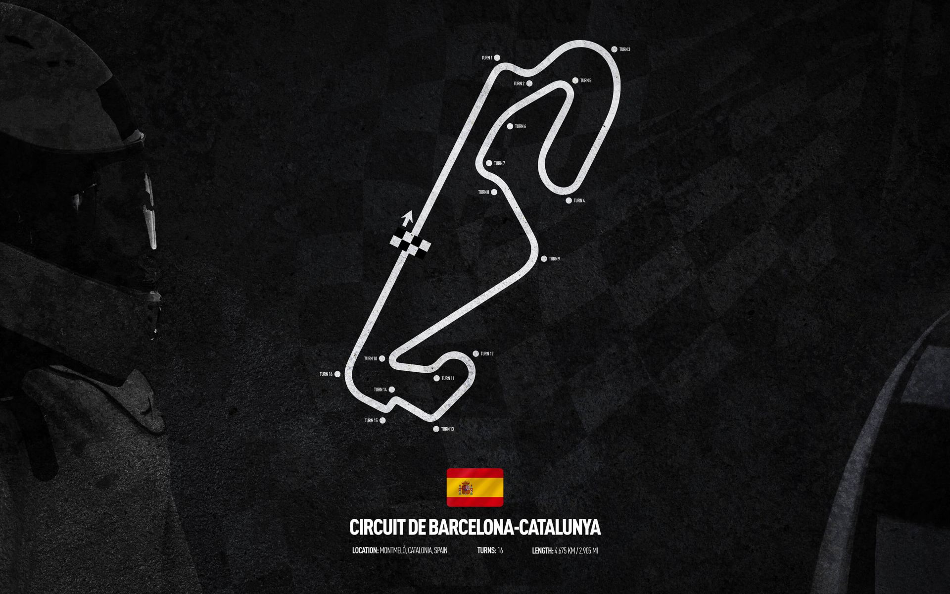 Formule 1 circuit - Circuit de Barcelona - Spain main product photo