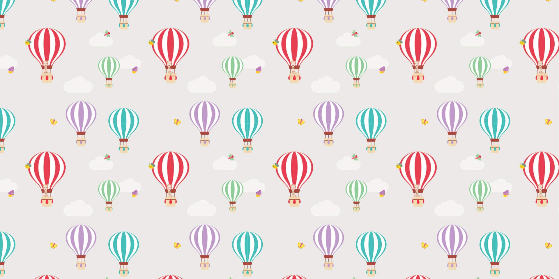 Pattern of hot-air balloons main product photo