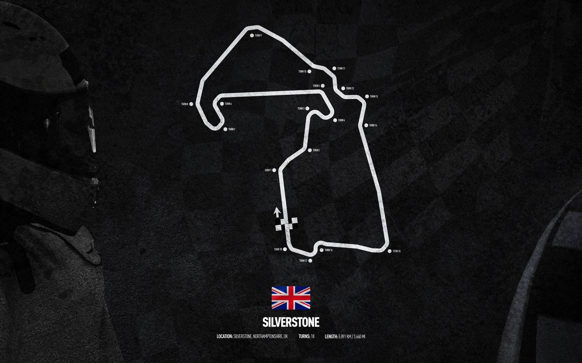 Formule 1 circuit Silverstone Circuit United Kingdom Wallpaper