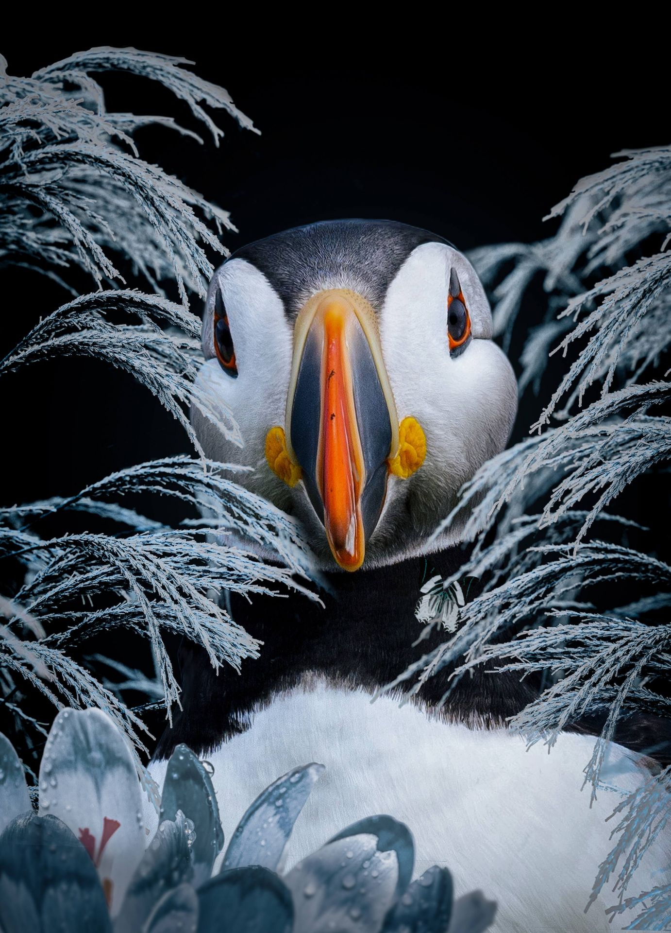 Atlantic Puffins Portrait