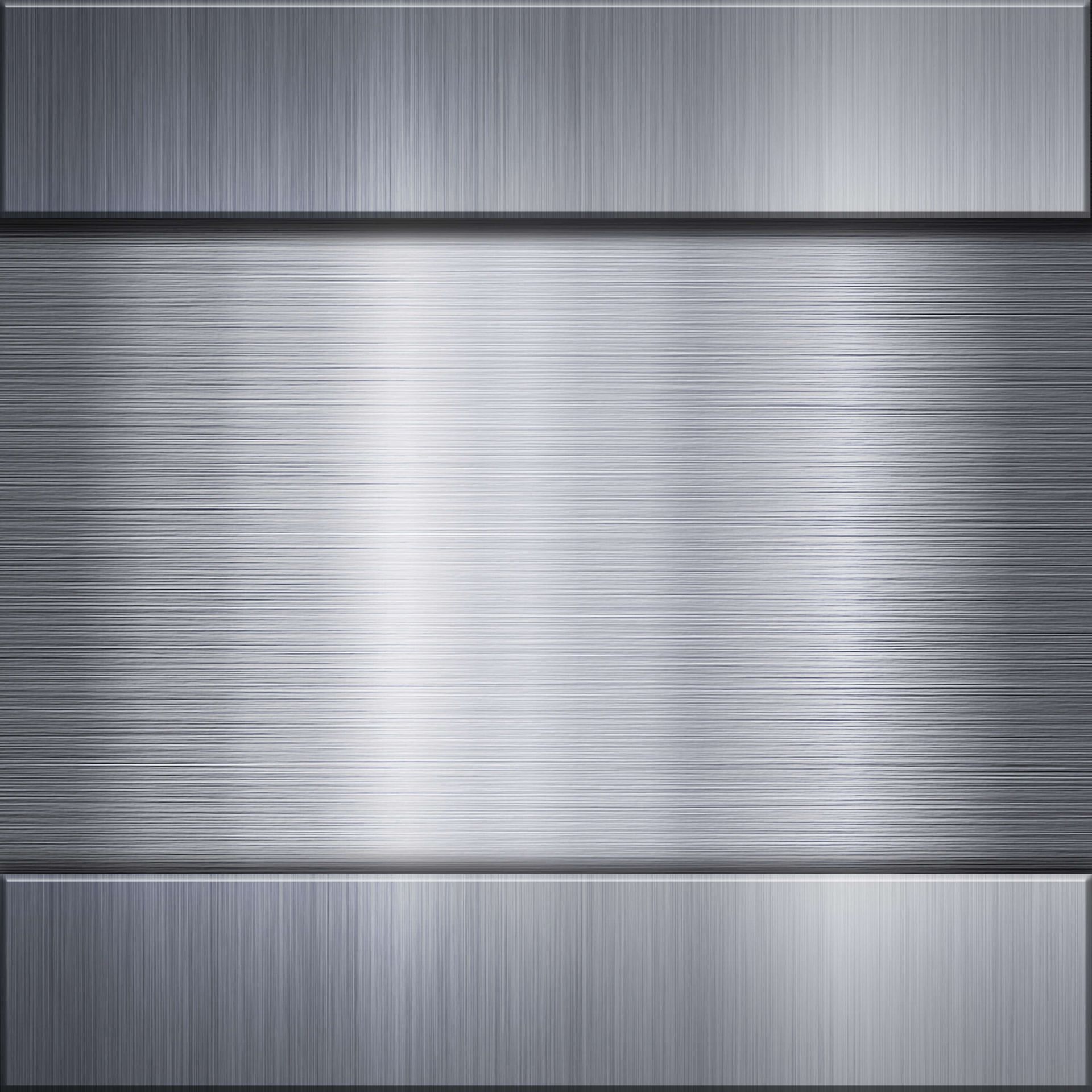 Brushed aluminum metal plate