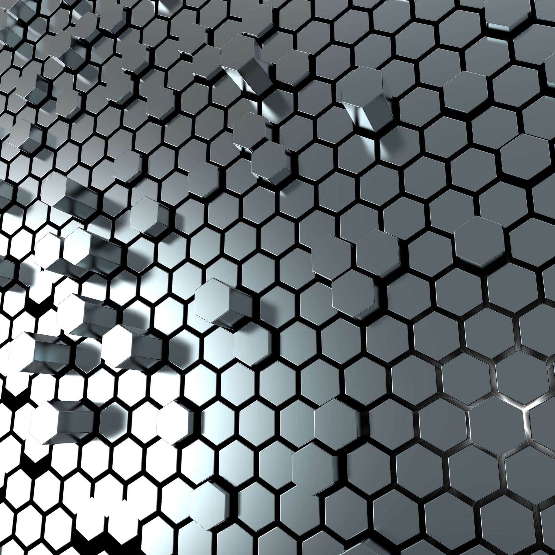 Hexagonal metal plate