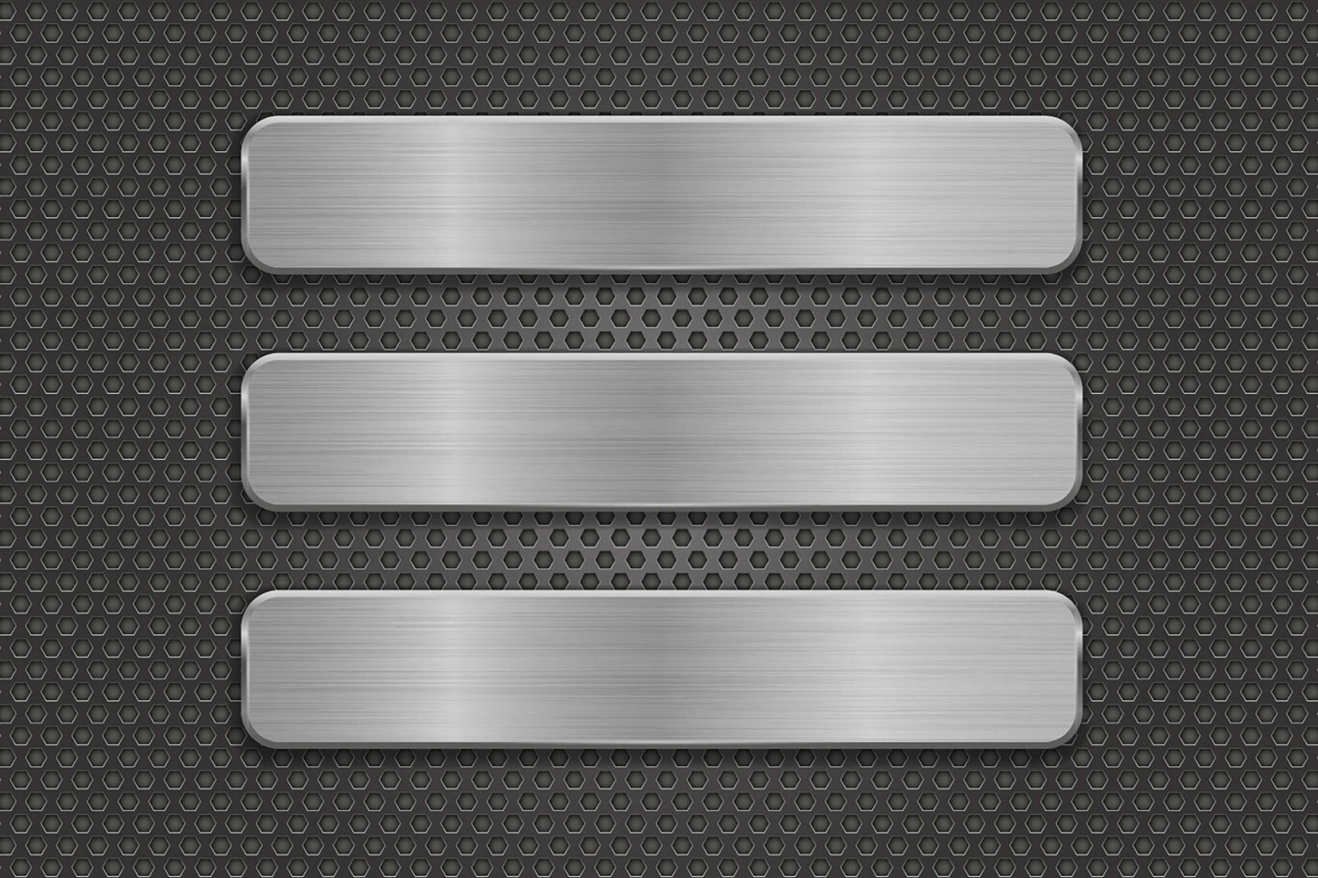 Metal background with plates