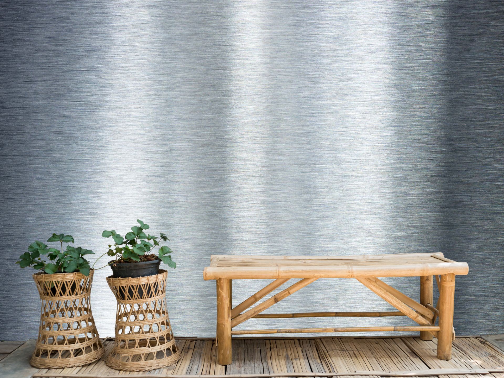 Brushed Aluminum Wallpaper