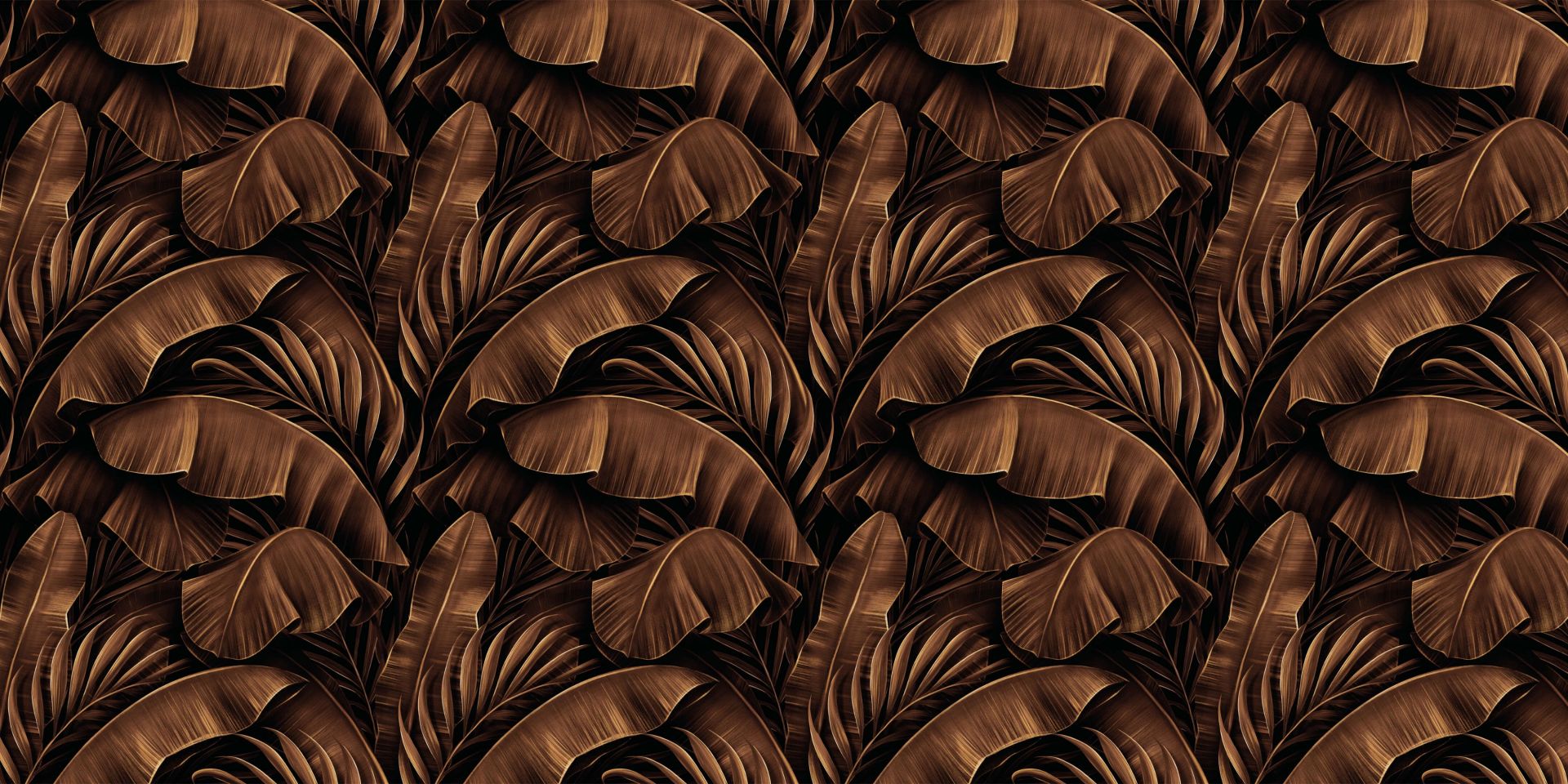 Bronze banana leaves Bronze banana leaves
