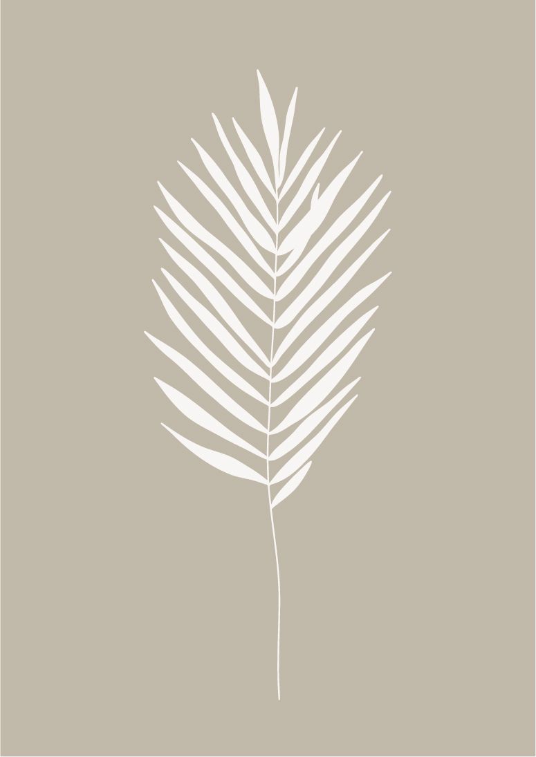 Minimalistische plant illustratie