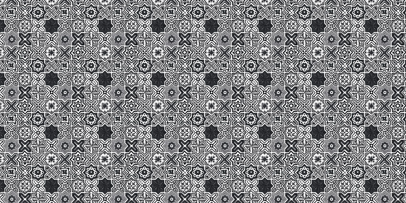 Zwart-wit abstracte vormen patroon