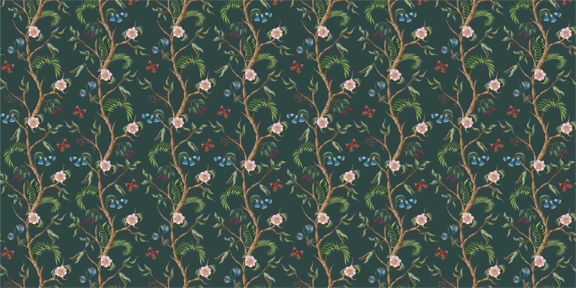 Blooming flower pattern