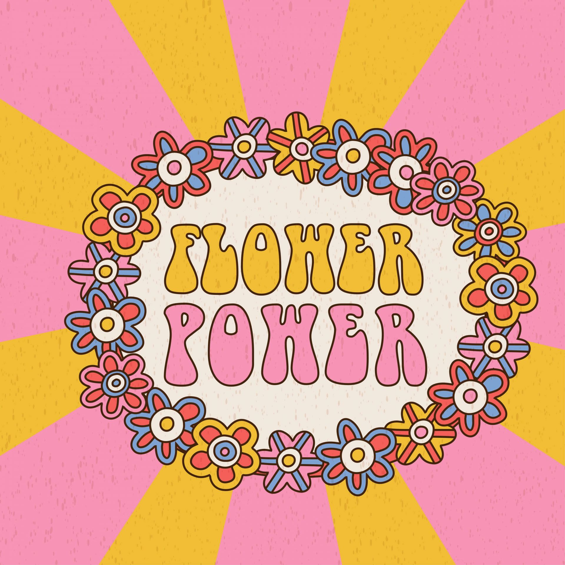 Wallpaper Mural Flower power Photo Wallpaper