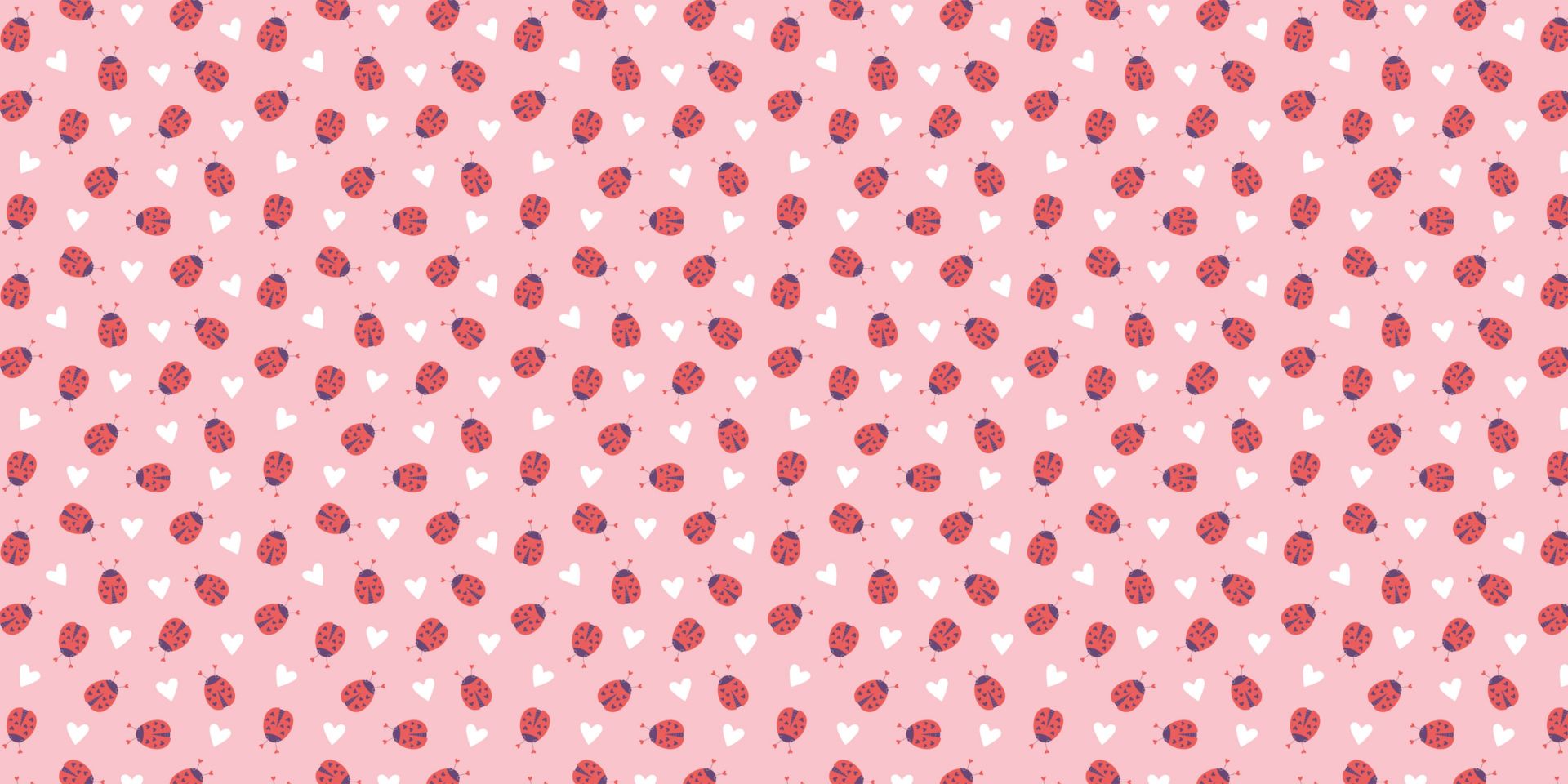 Ladybugs with hearts