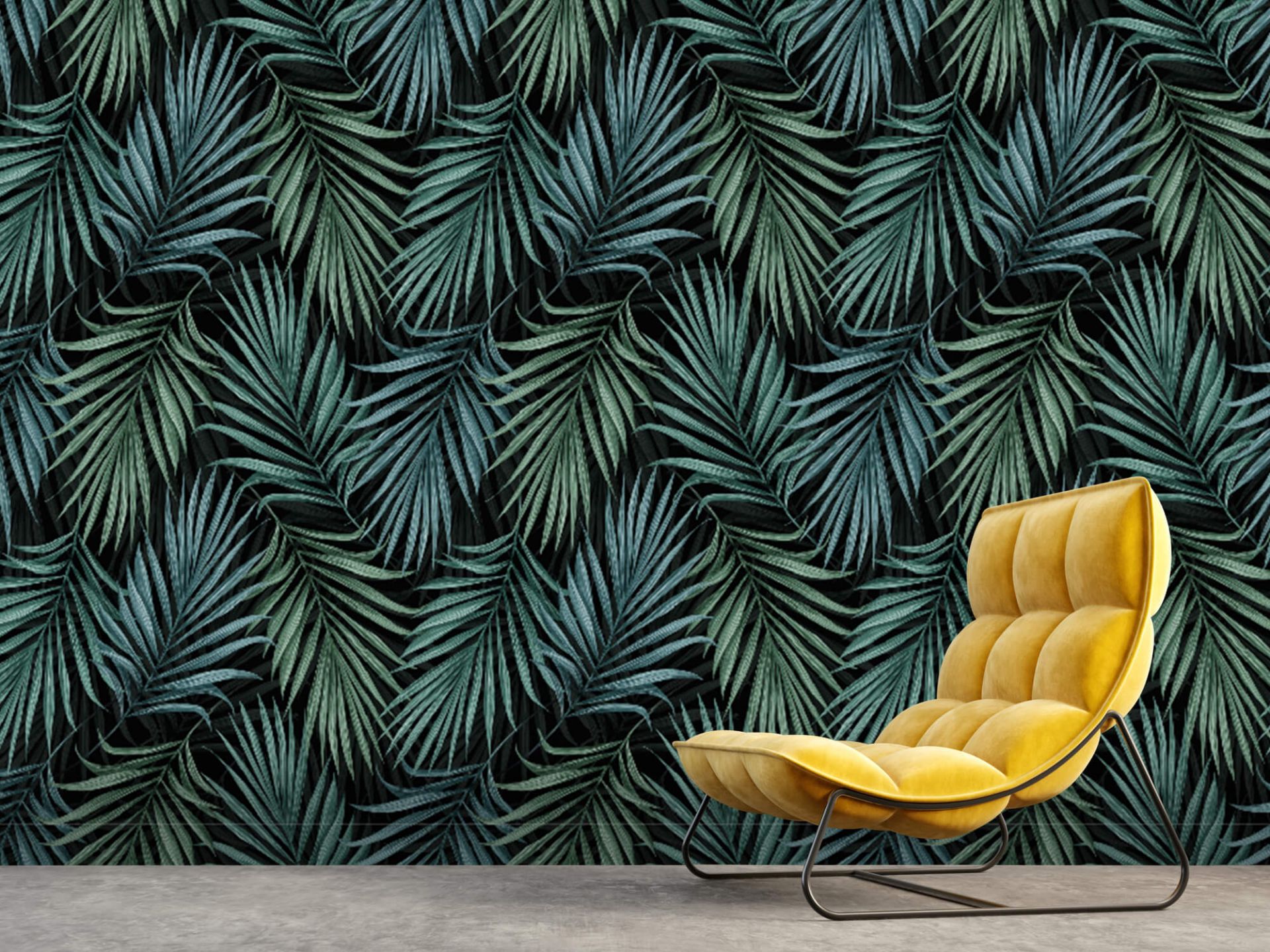 Tropical pattern green - Wallpaper