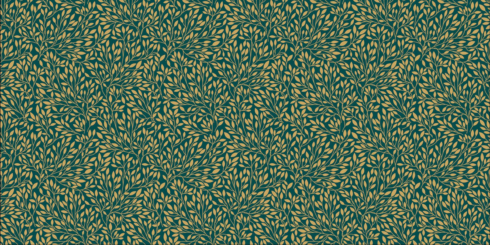 Luxury floral pattern yellow gold