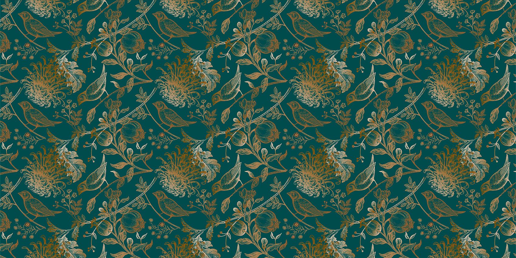 Chrysanthemum and bird pattern Chrysanthemum and bird pattern