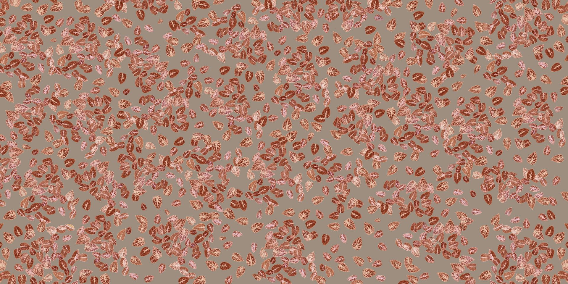 Small leaves on taupe