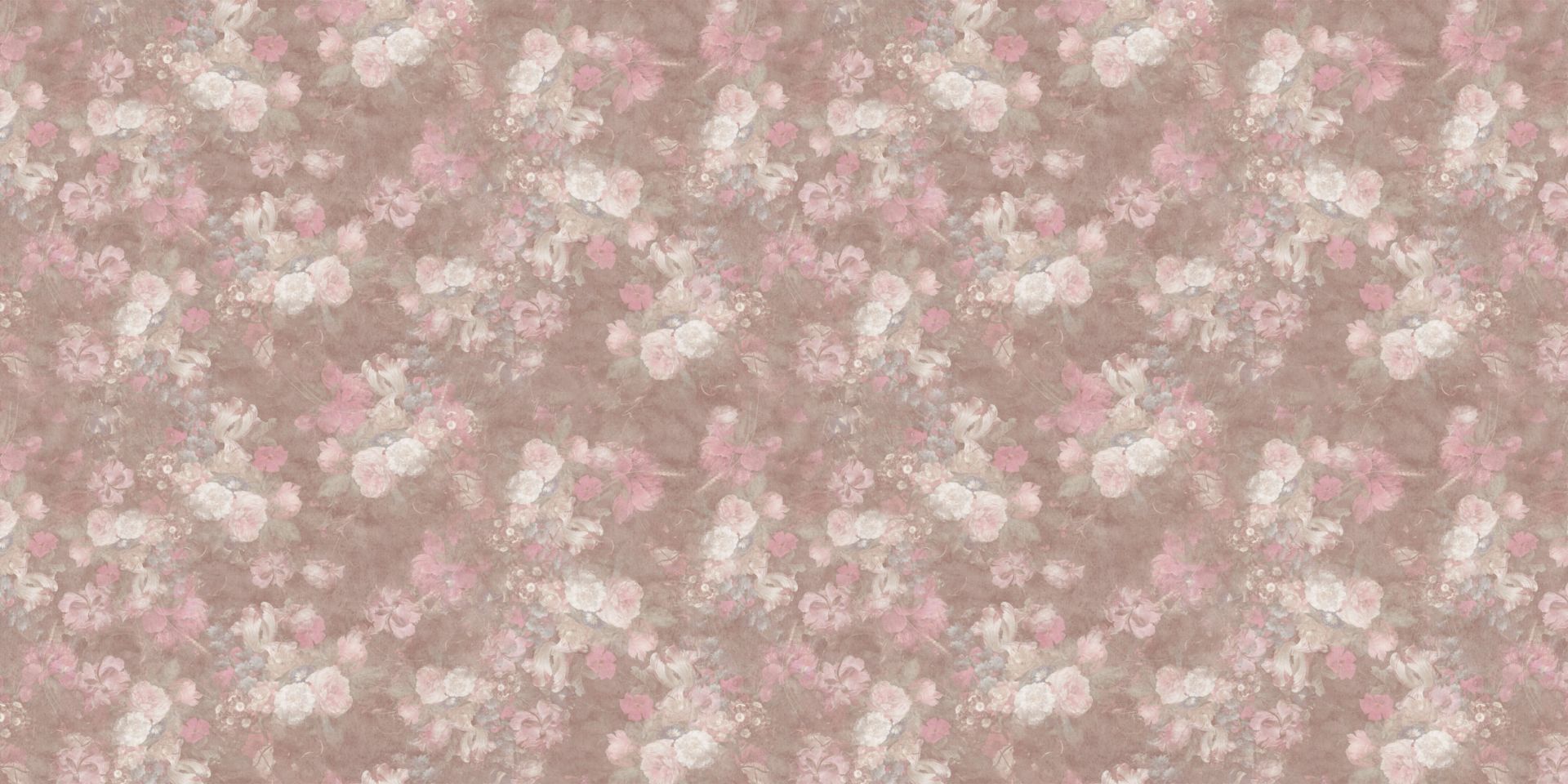 Baroque floral pattern - vintage pastel