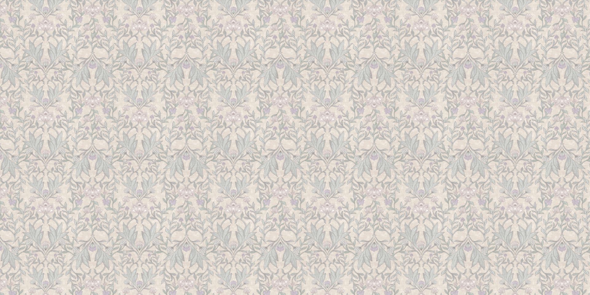 Morris florals damask - neutral beige