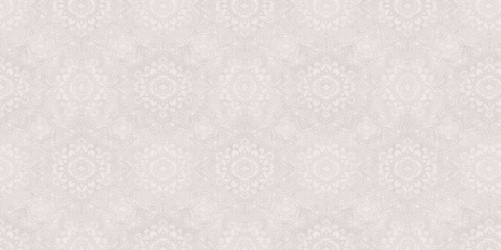 Boho Golden Mandala - neutral grey