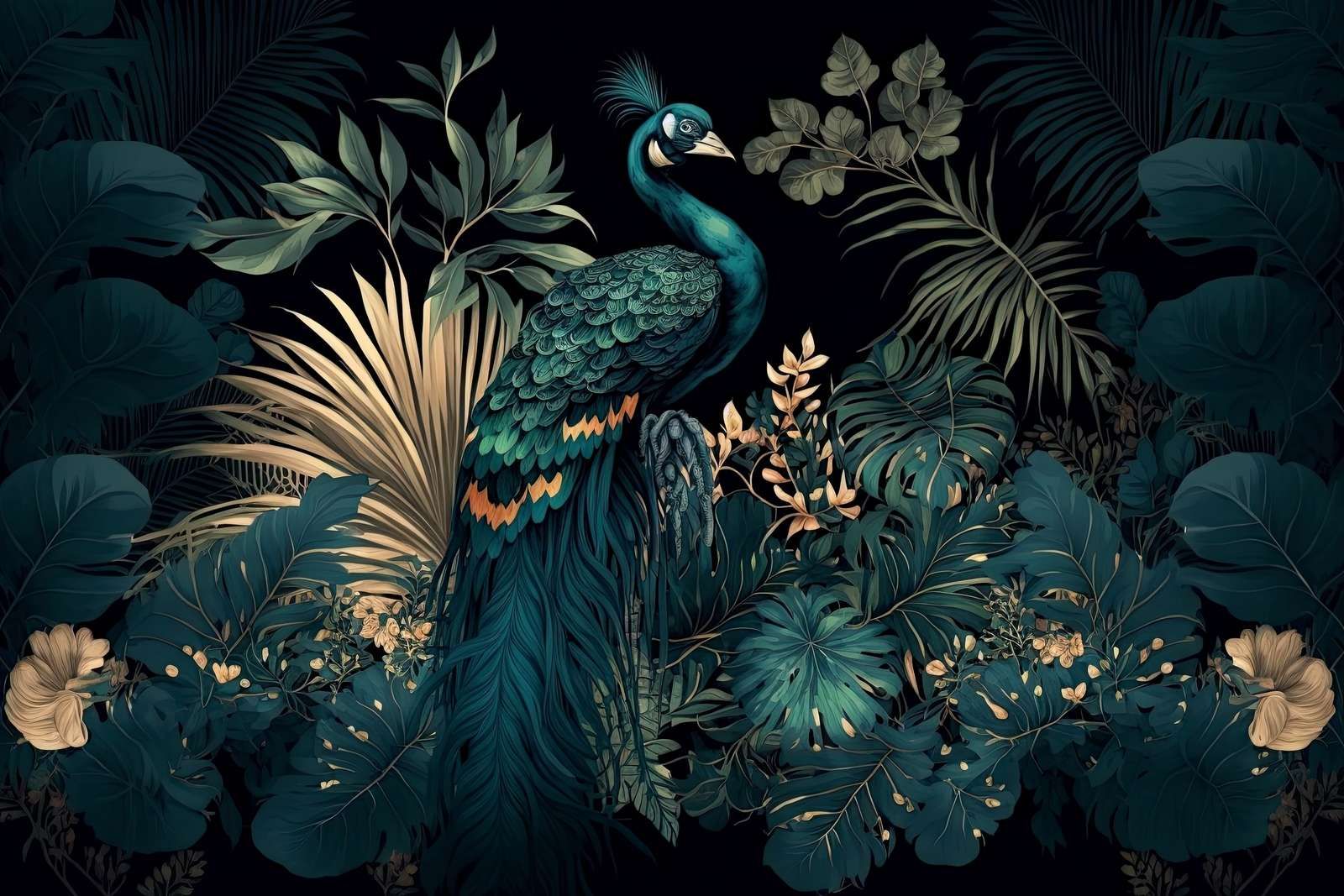 Nighttime Beauty of the Peacock Nighttime Beauty of the Peacock