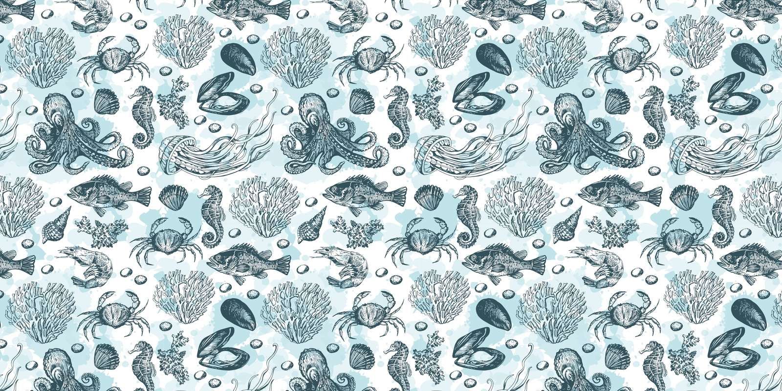 Marine Life Monochrome Ensemble