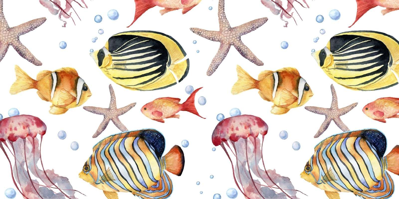 Underwater Parade Watercolor