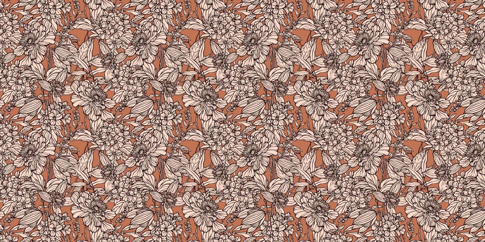 Terracotta Botanical Lines