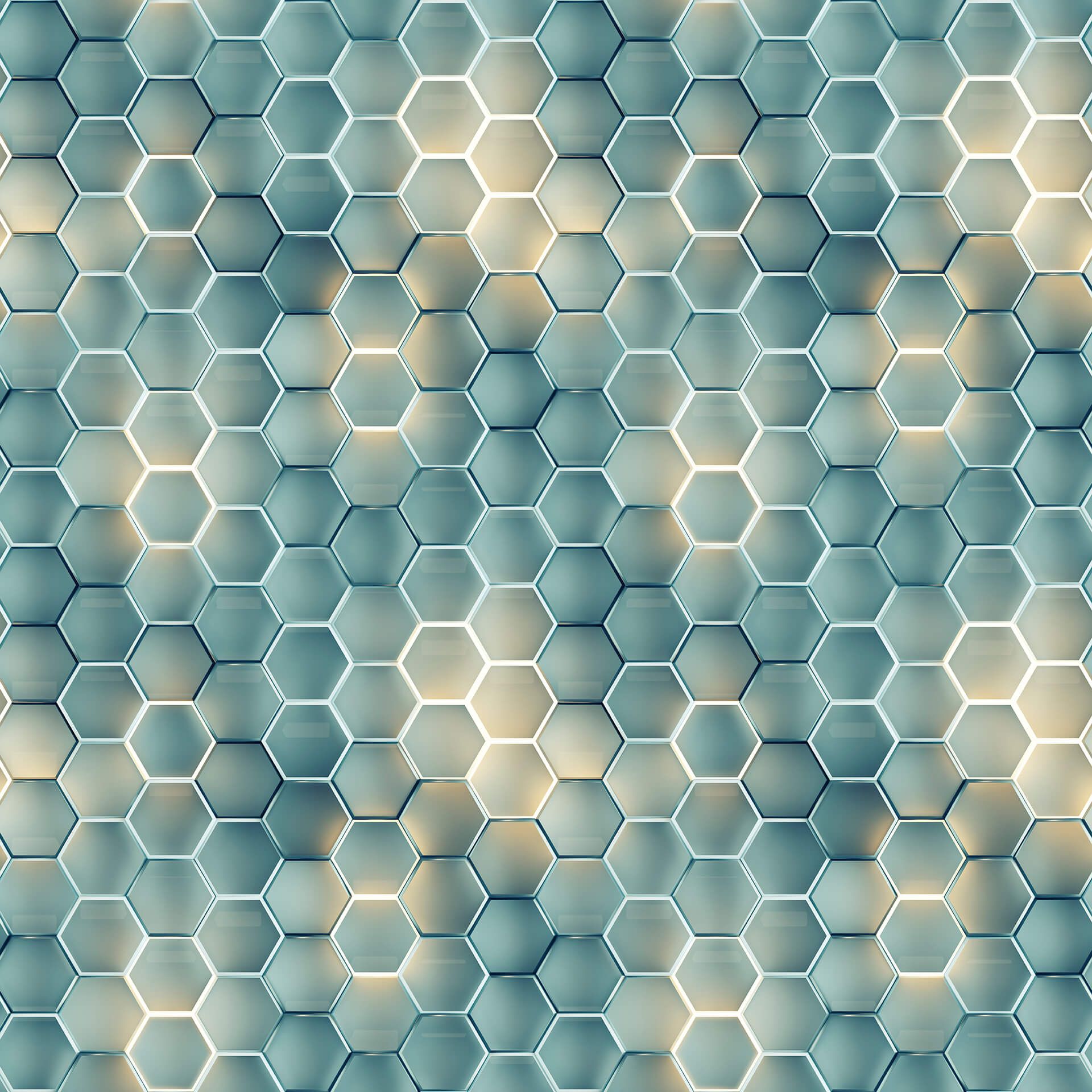 Shimmering Hexagons