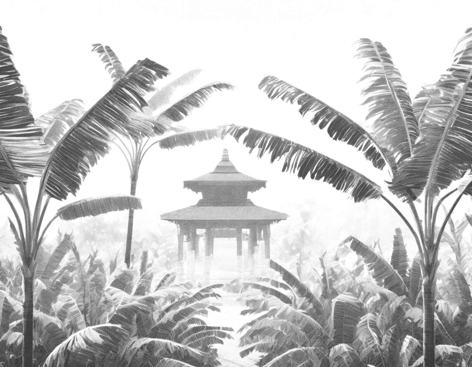 Misty Temple Garden
