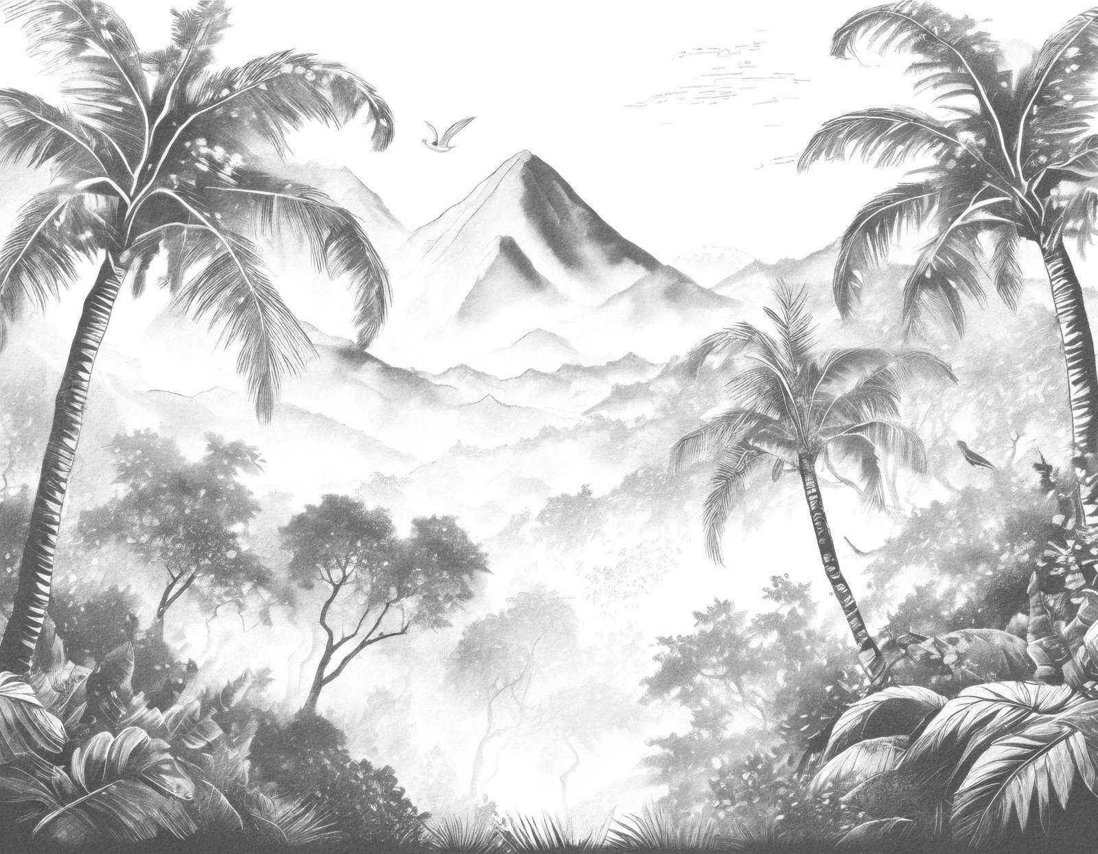 Dawn on Volcanic Island