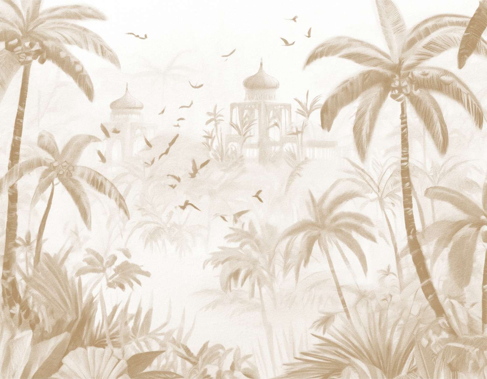 Oriental Garden at Dawn, taupe