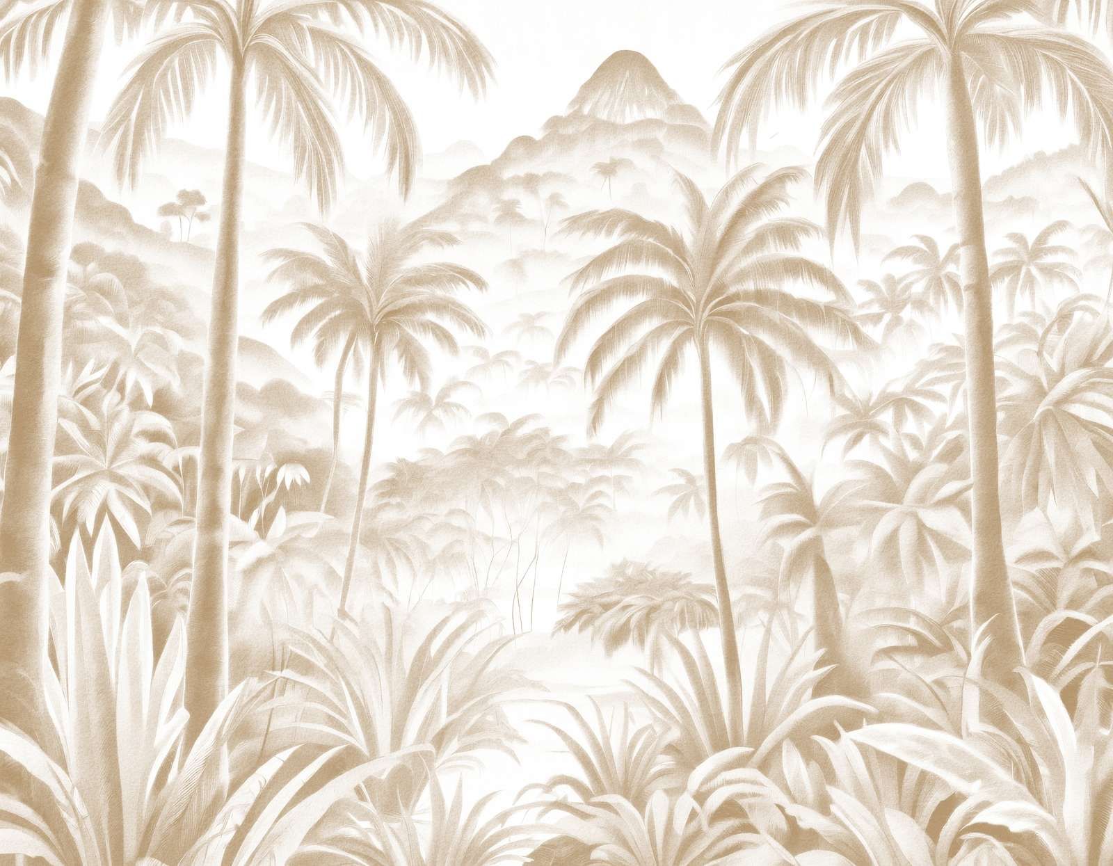 Tropical Mountain Oasis, taupe