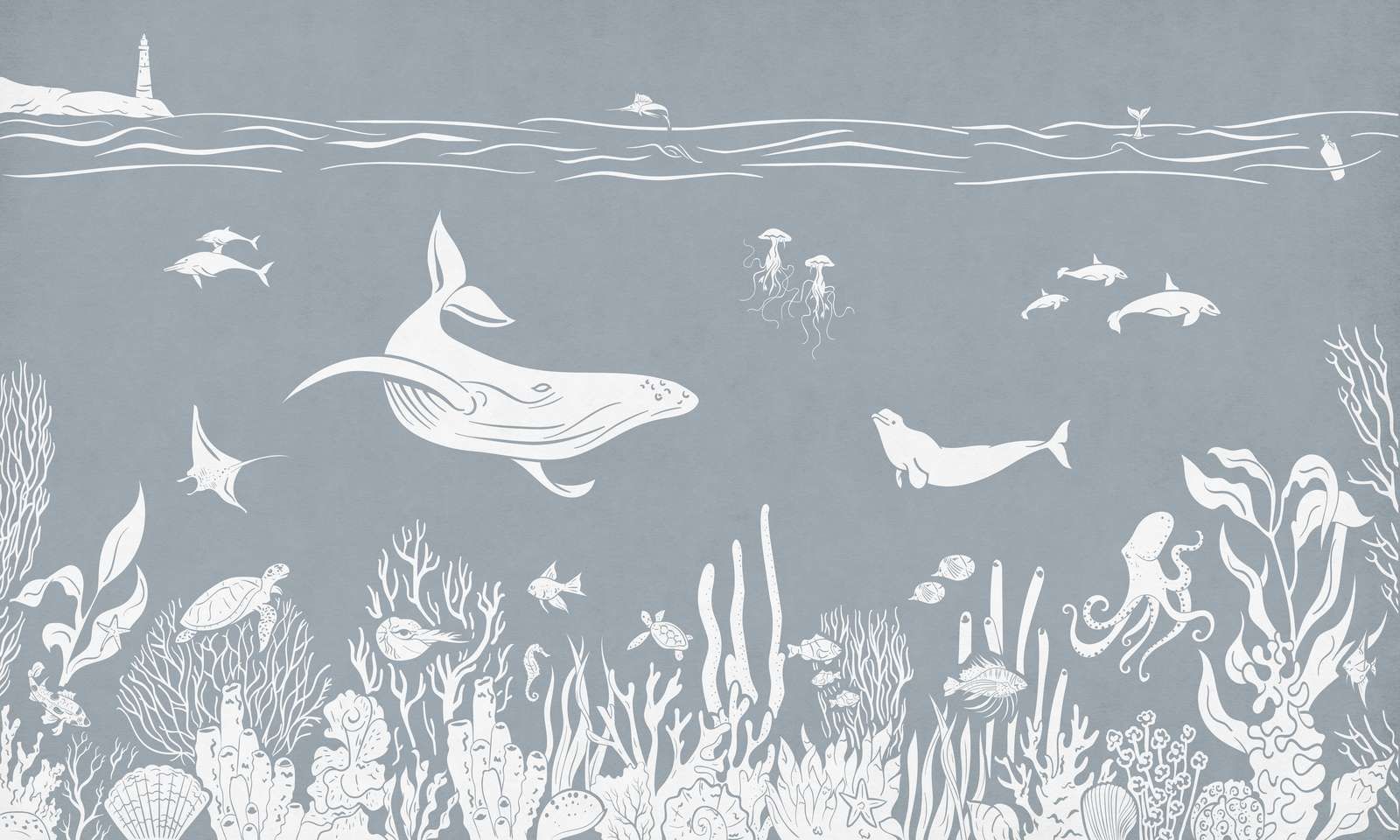 Monochrome Sea - Blue