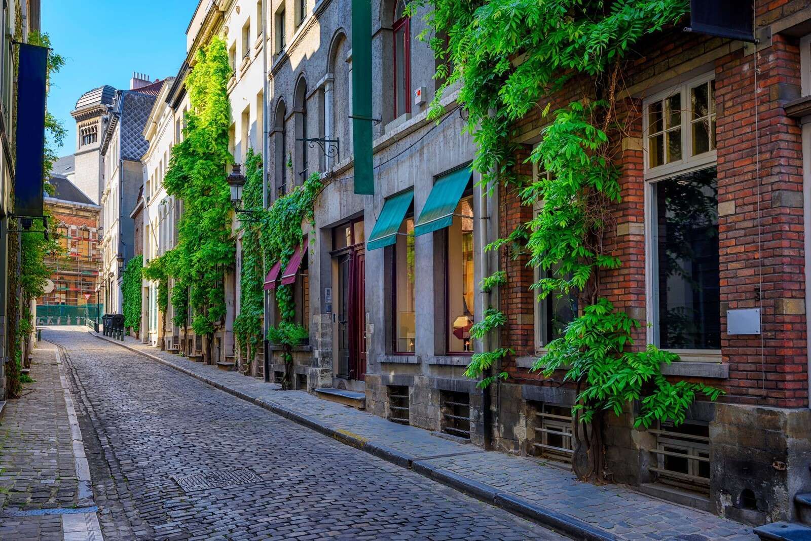 Oud straatje in Brussel