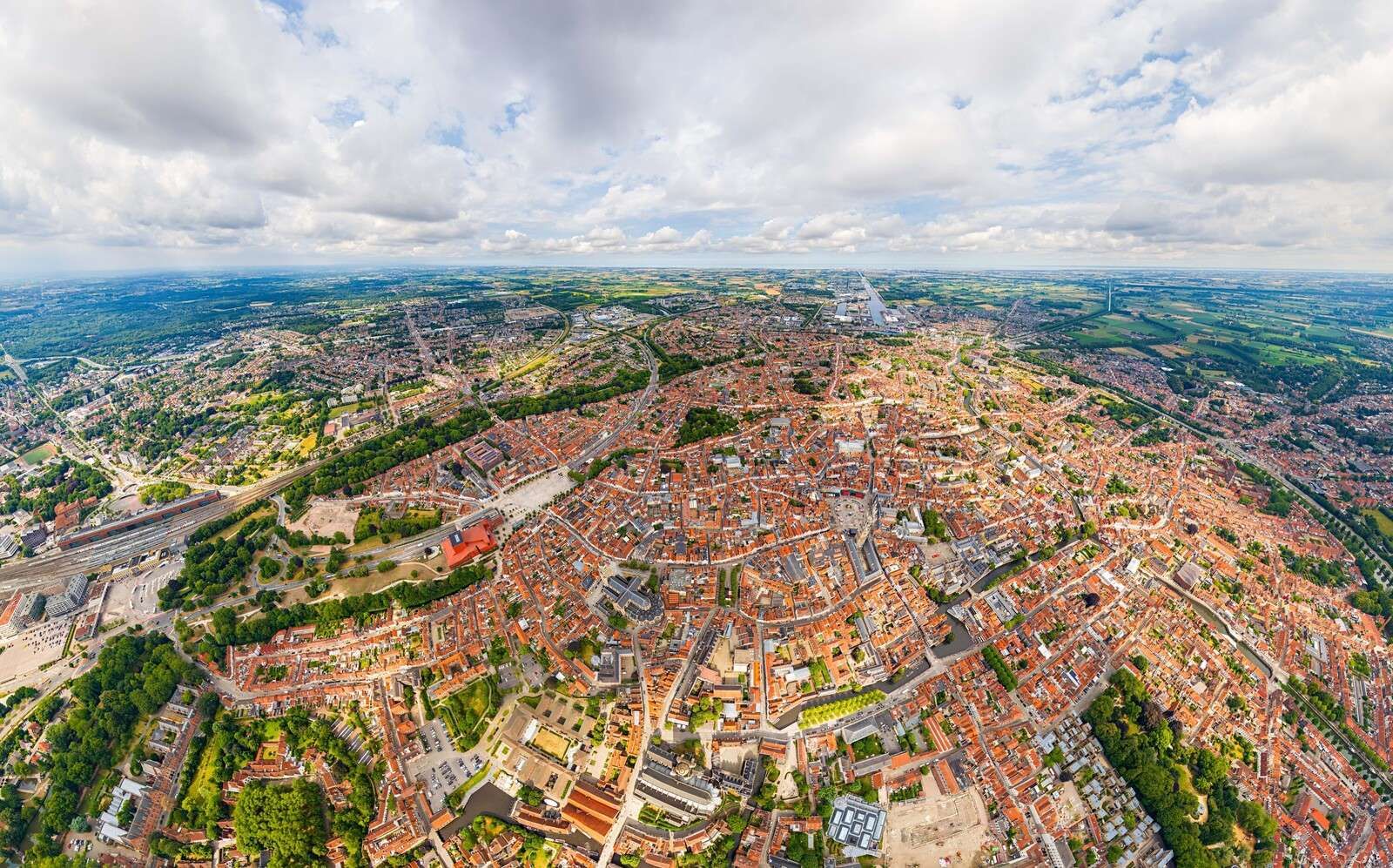 Luchtfoto Brugge
