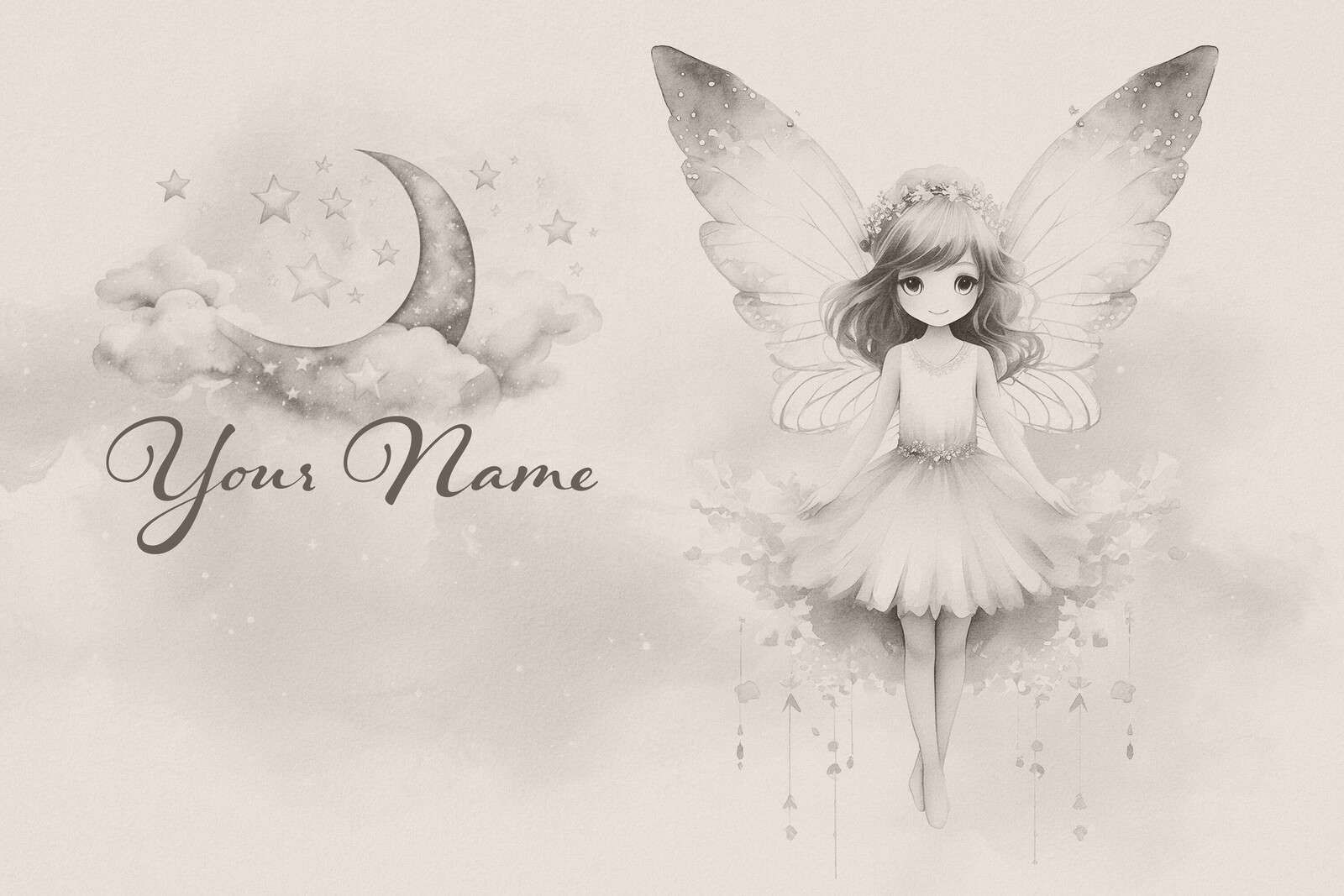 Nachtelfje in maanlichtmist