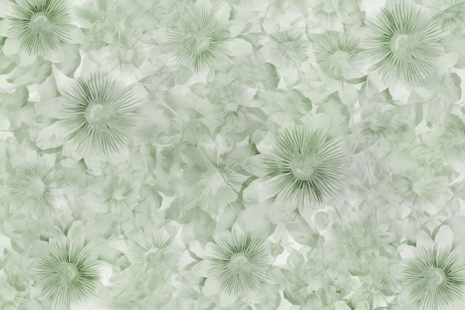 Botanical Watercolor Elegance Field Green