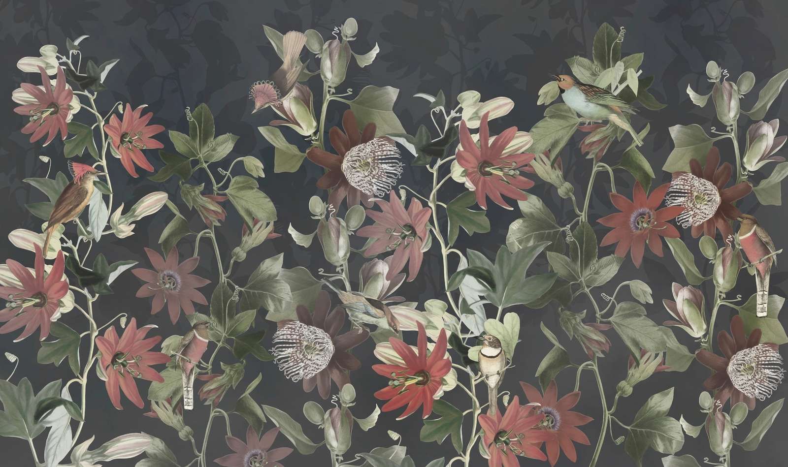 Seven Birds in Enchanted Foliage - Twilight Serenade