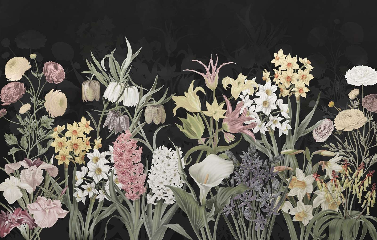 Spring Flowers - Midnight Bloom