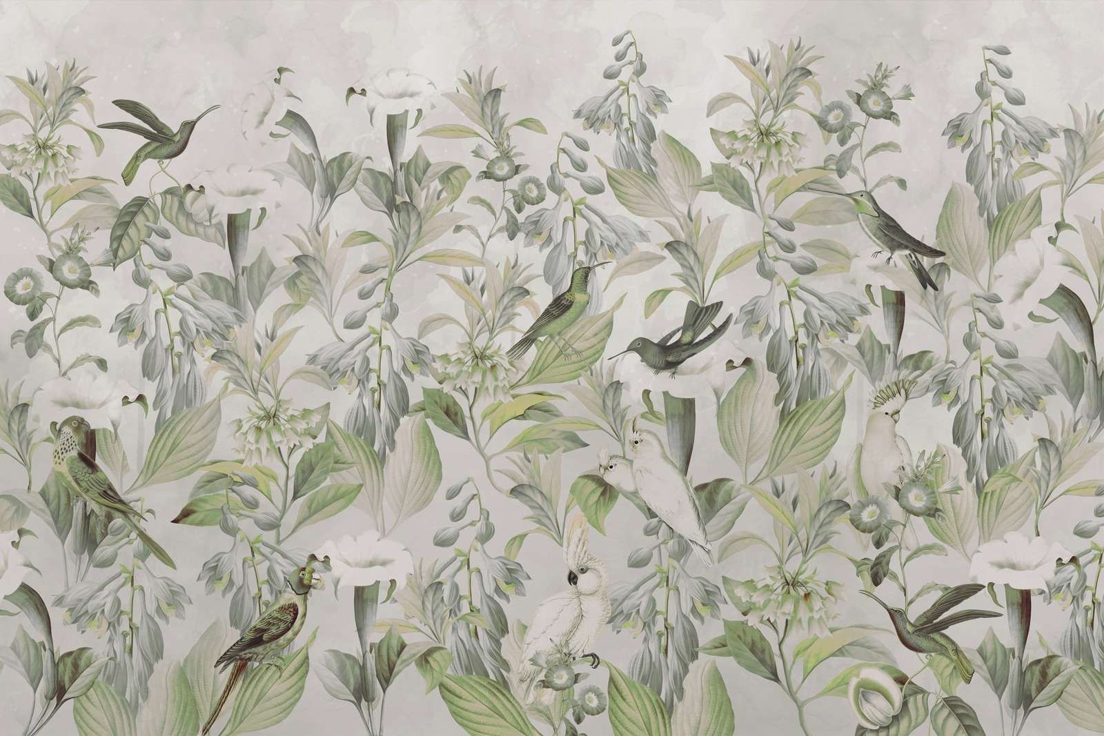 Ethereal Birdsong Blossom - Green Symphony