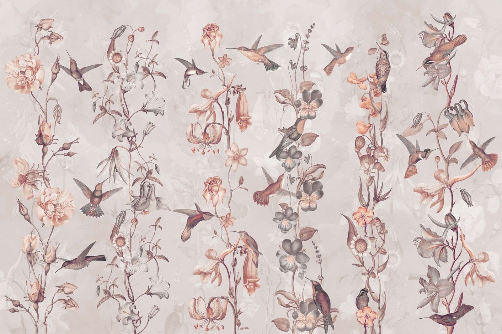 Weadow and Garden Flowers Old Pink