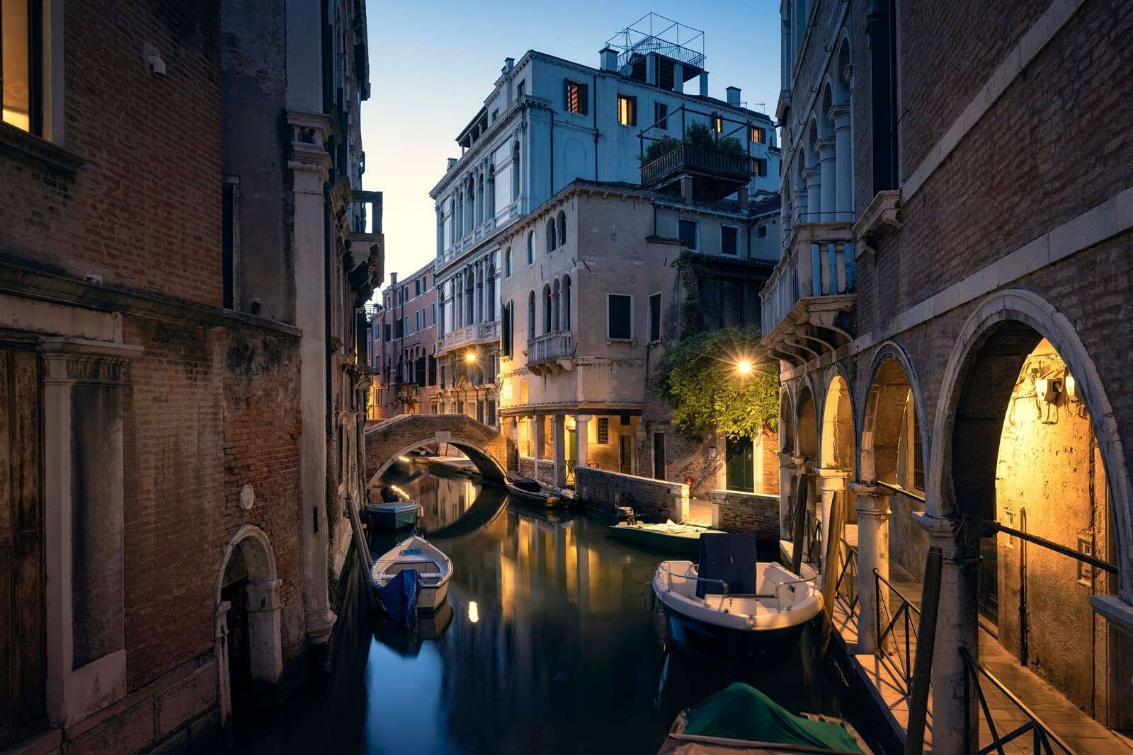 Evening glow over the canal