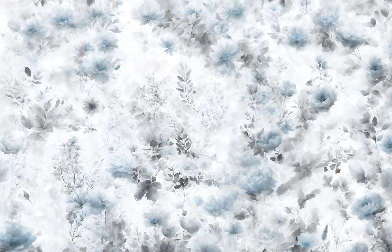 Delicate floral mood - blue