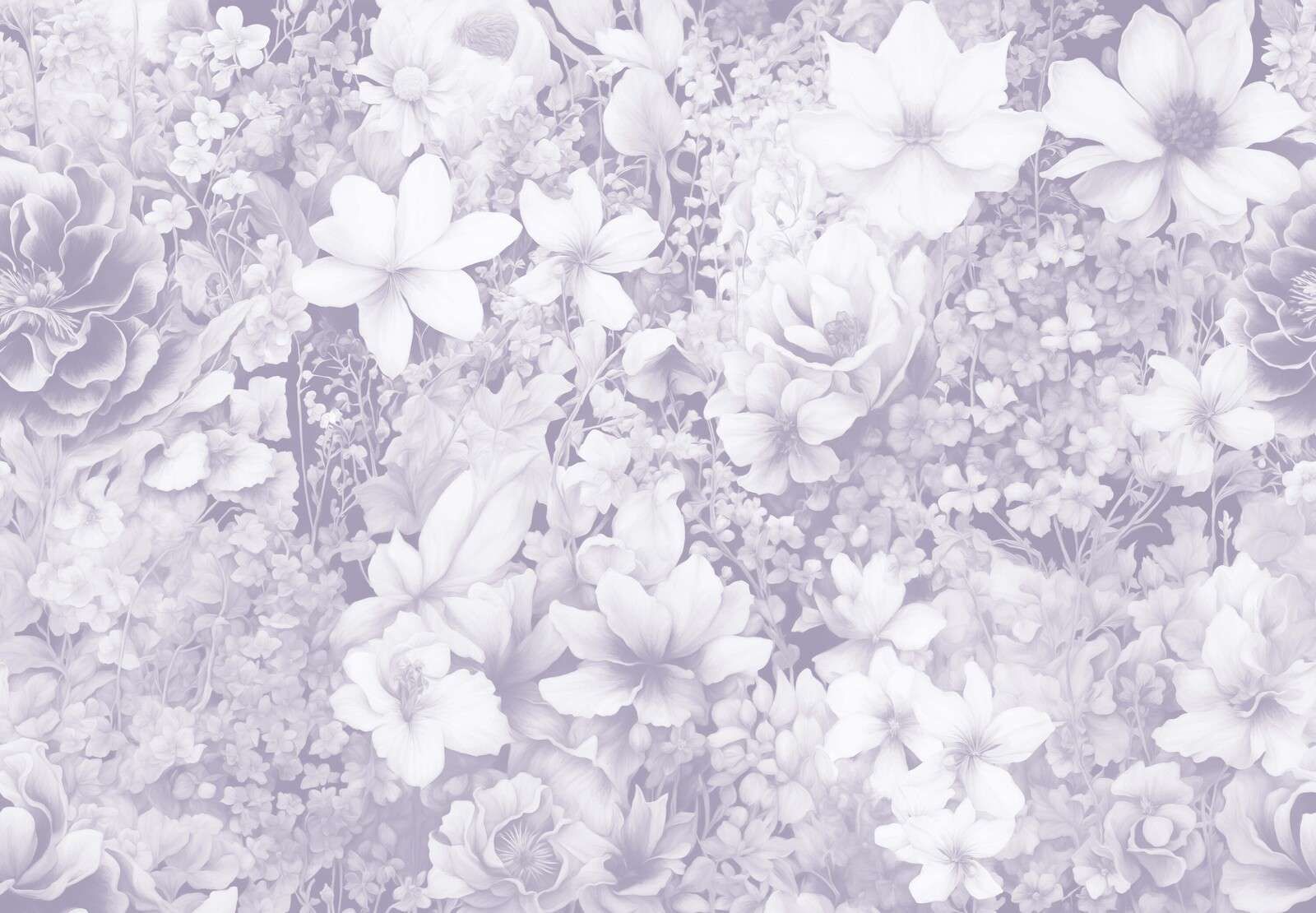 Flower festival seamless - soft purple