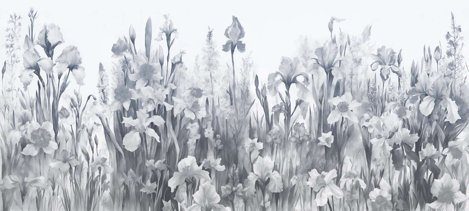 Fragrant spring - navy blue