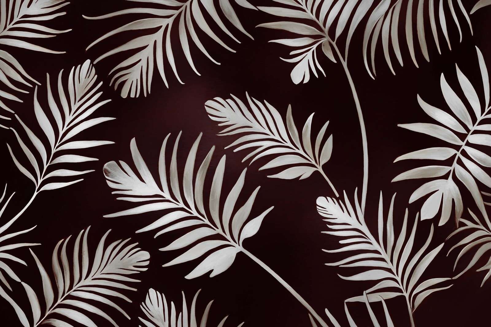 Golden leaves on dark deep blue