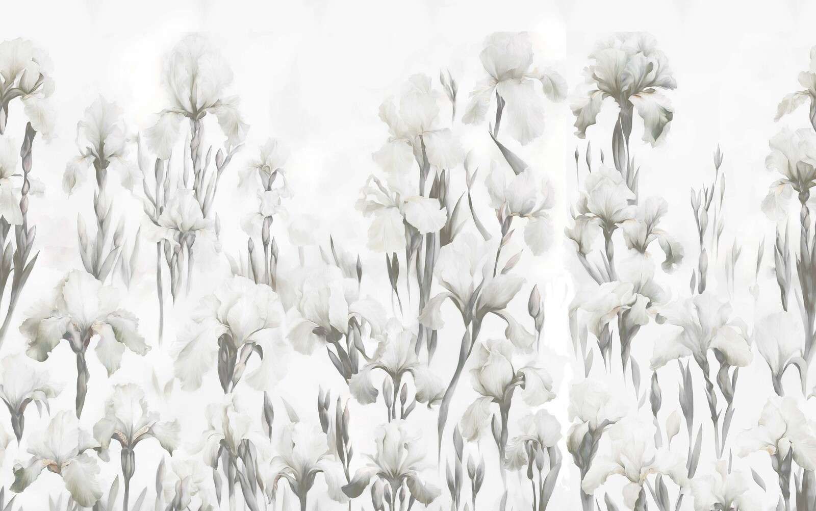 Irises Dance Seamless Warm Beige