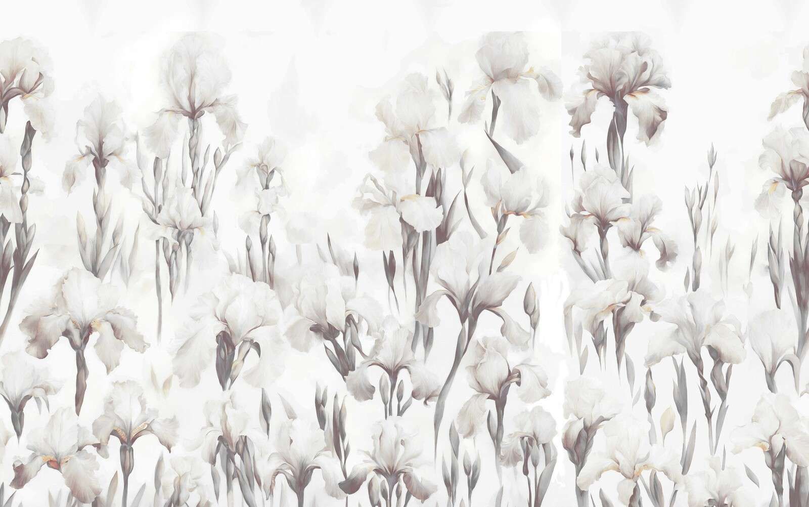 Irises Dance Seamless Muted Beige