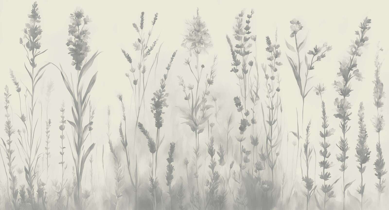 Lavender Glade Seamless Ivory White