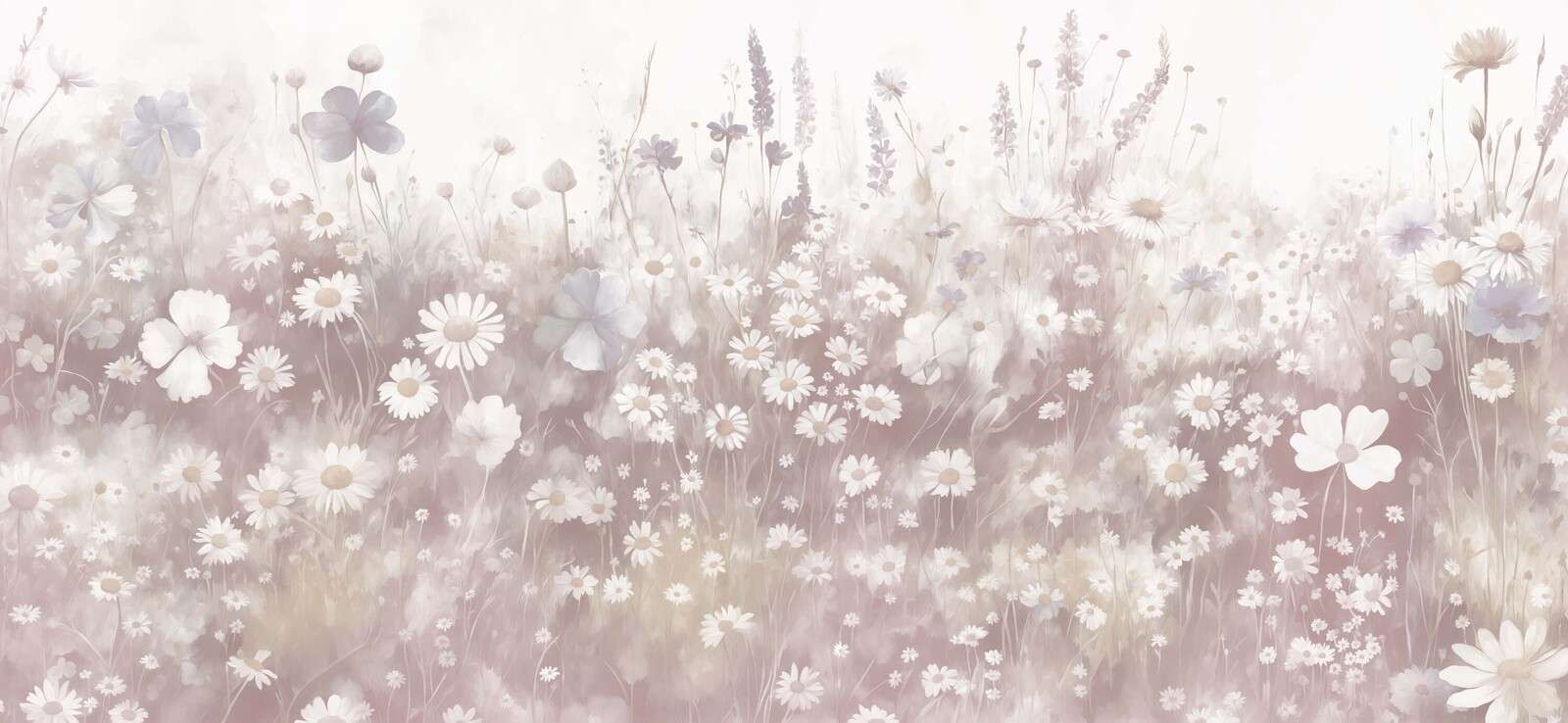 Lush Greenery of Summer Muted Pink