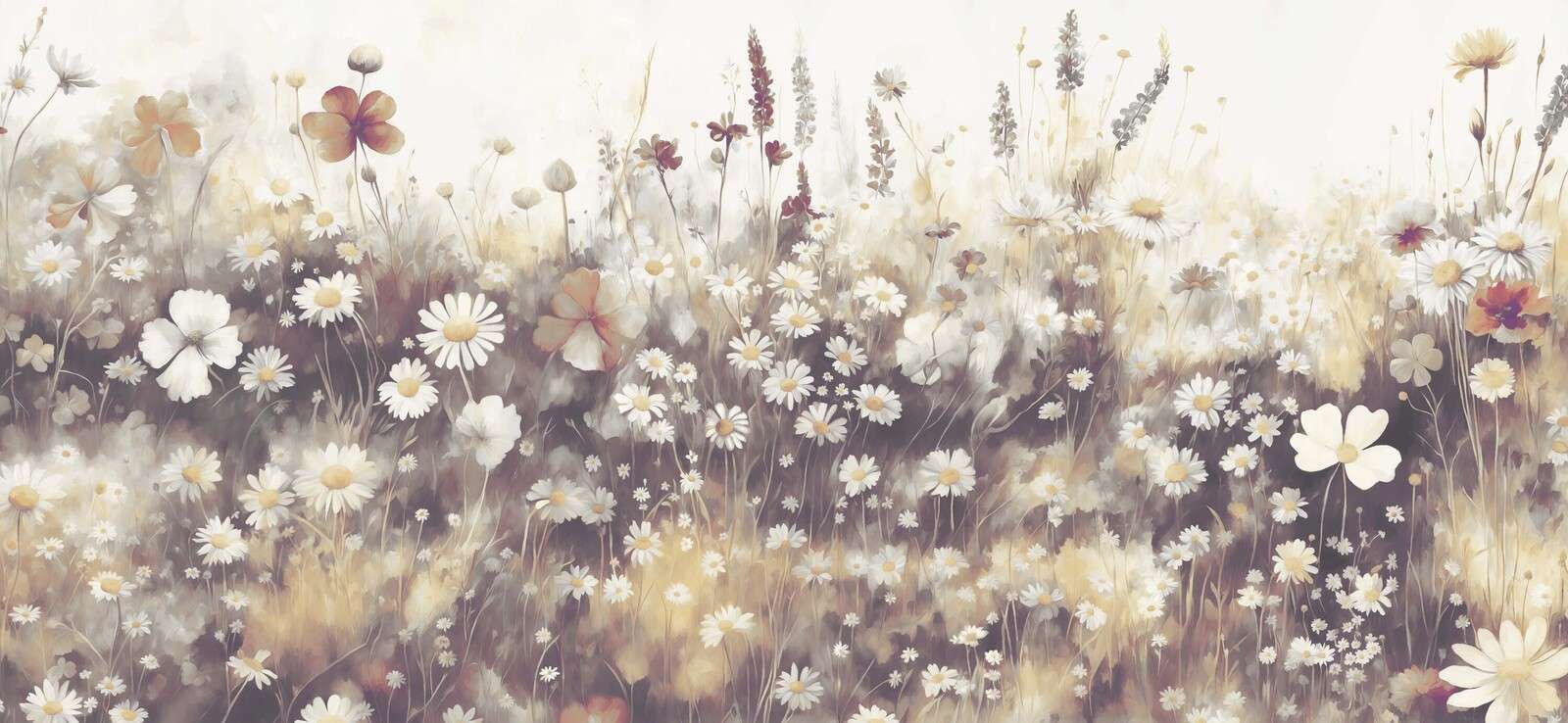 Lush Greenery of Summer Golden Brown