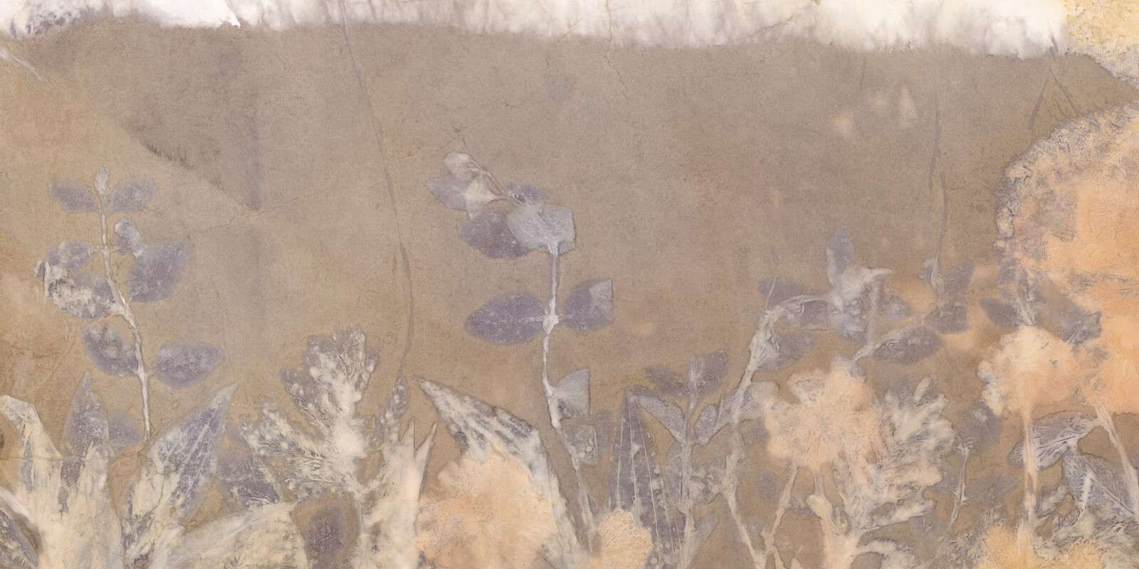 Wild geranium and snowberry - amber